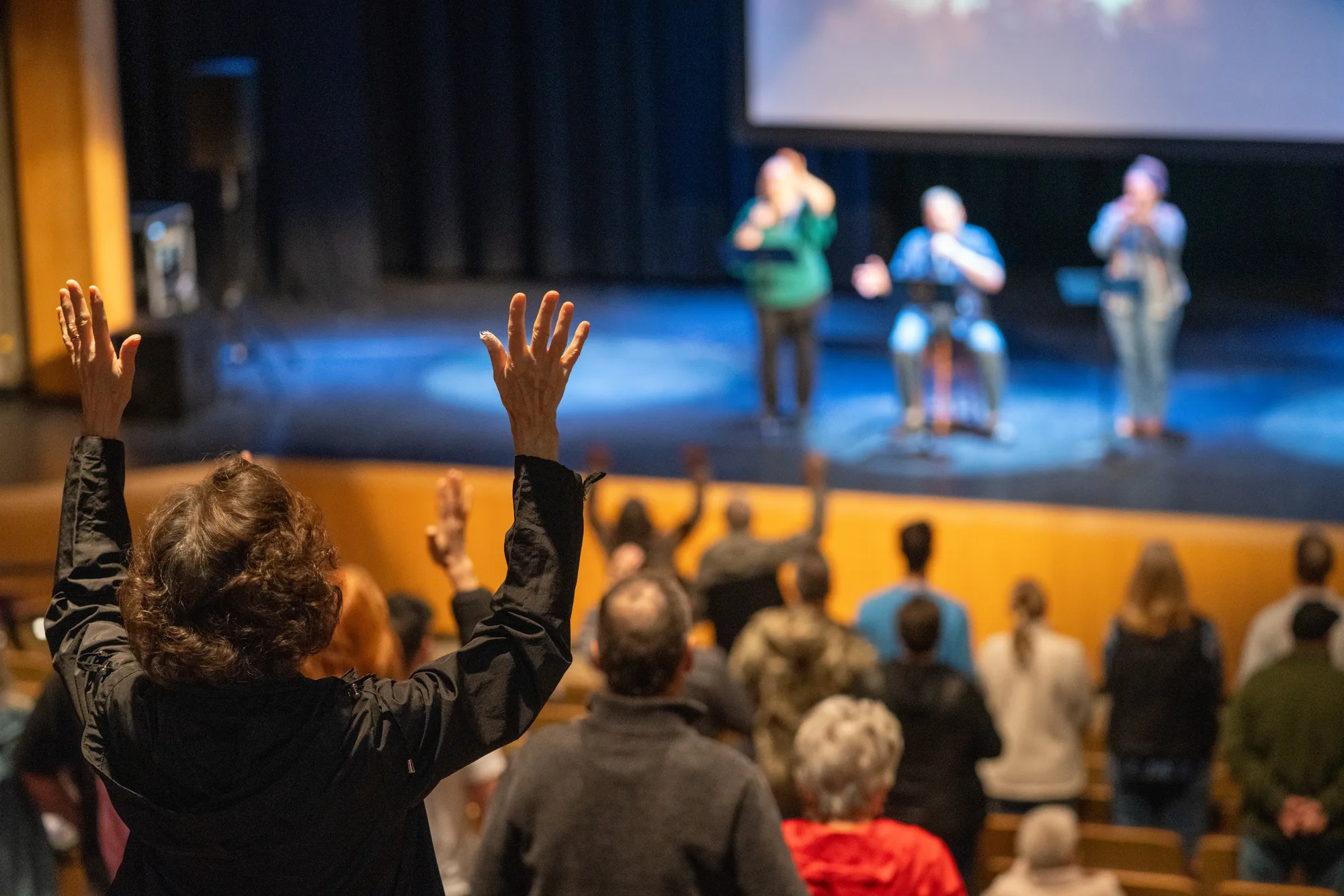 Crossroads Community Church worship gathering at White River High School